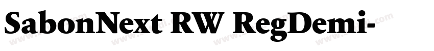 SabonNext RW RegDemi字体转换